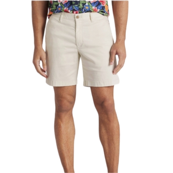 Tommy Bahama Monterey Flat Front 10" Shorts Warm Sand Men's Size 40 NWT Linen - Picture 1 of 11